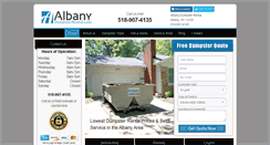 Desktop Screenshot of albanydumpsterrental.com